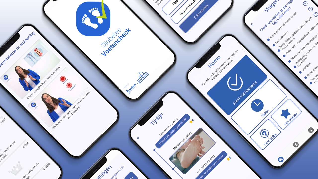 Doorontwikkeling Voetencheck app