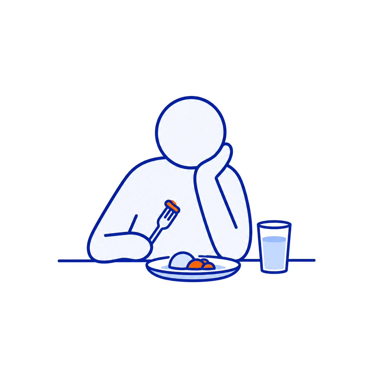 Difficulty eating and drinking