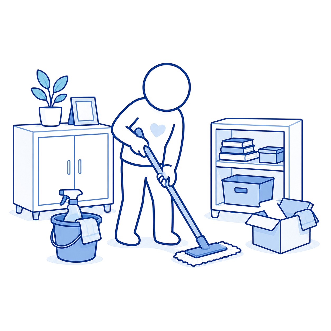 Difficulty with cleaning and tidying up